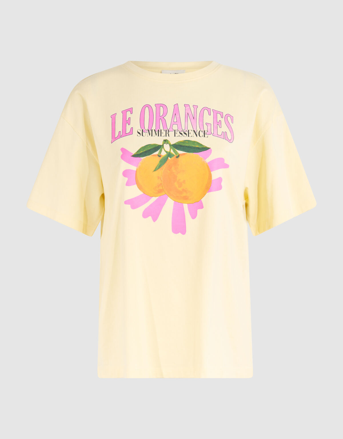 Orange Artwork T-shirt Geel SHOEBY WOMEN