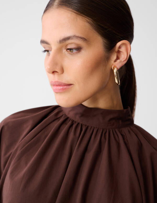 Strik Blouse Bruin SHOEBY WOMEN