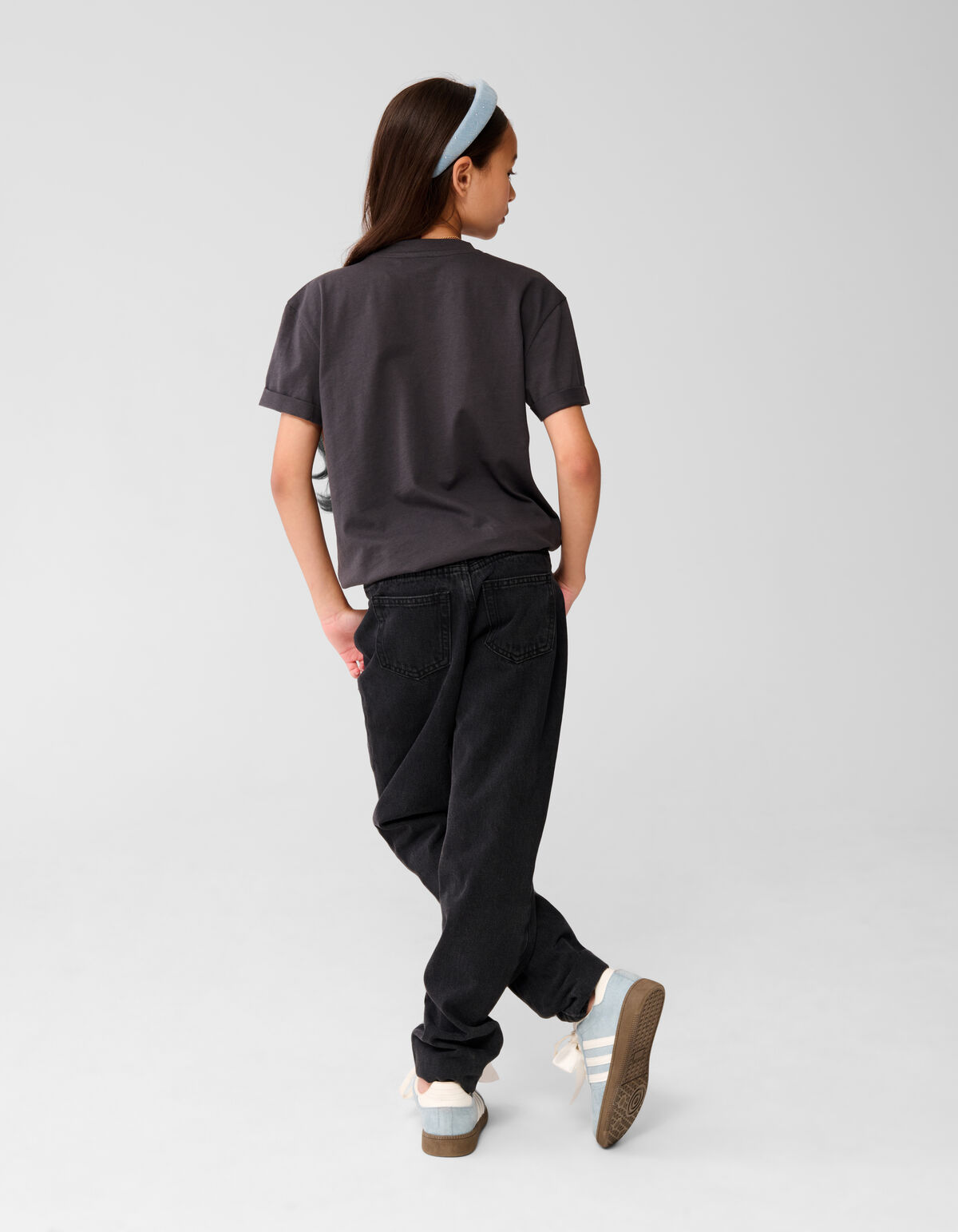 Vivre Artwork T-shirt Donkergrijs SHOEBY GIRLS