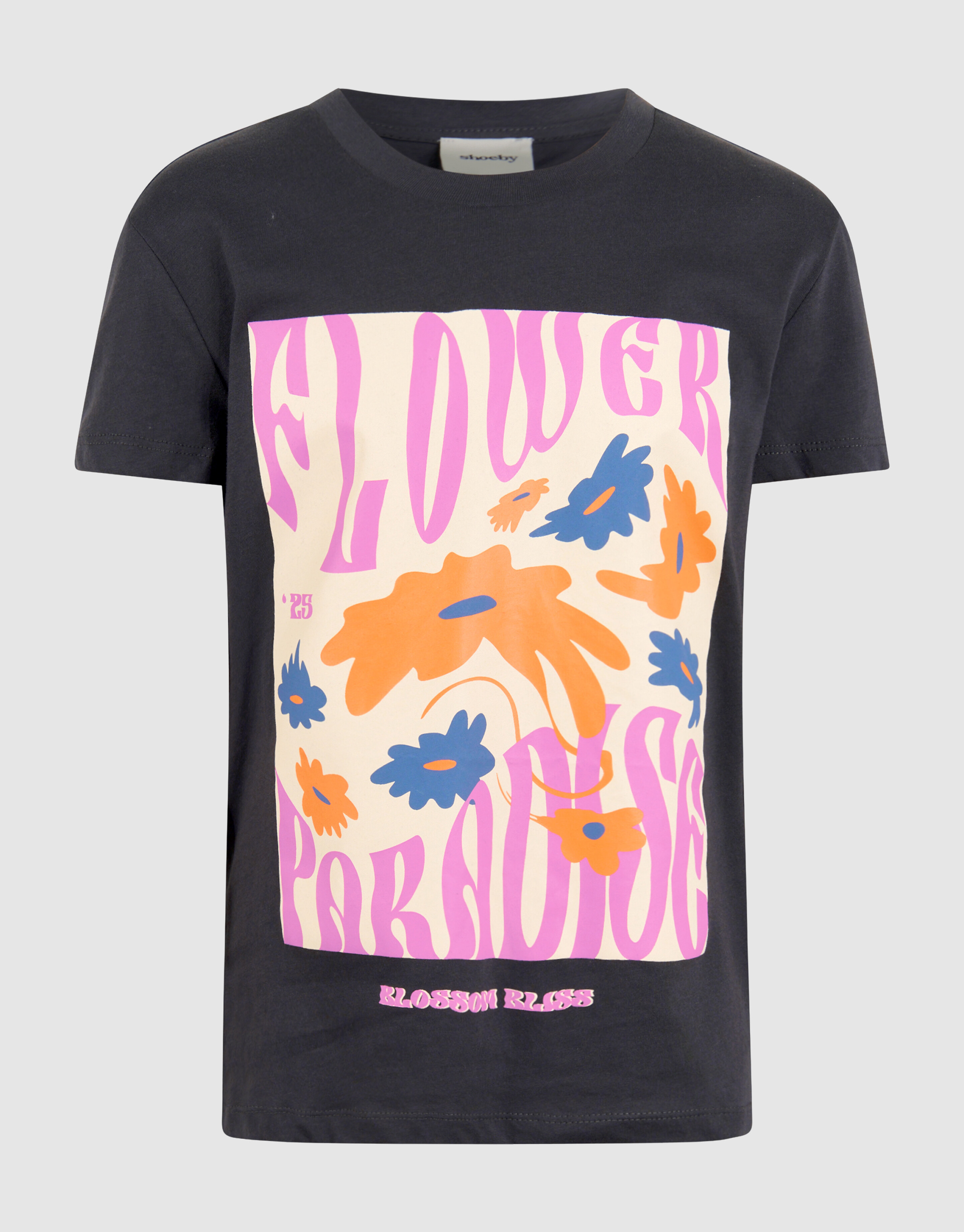Artwork T-shirt Donkergrijs SHOEBY GIRLS