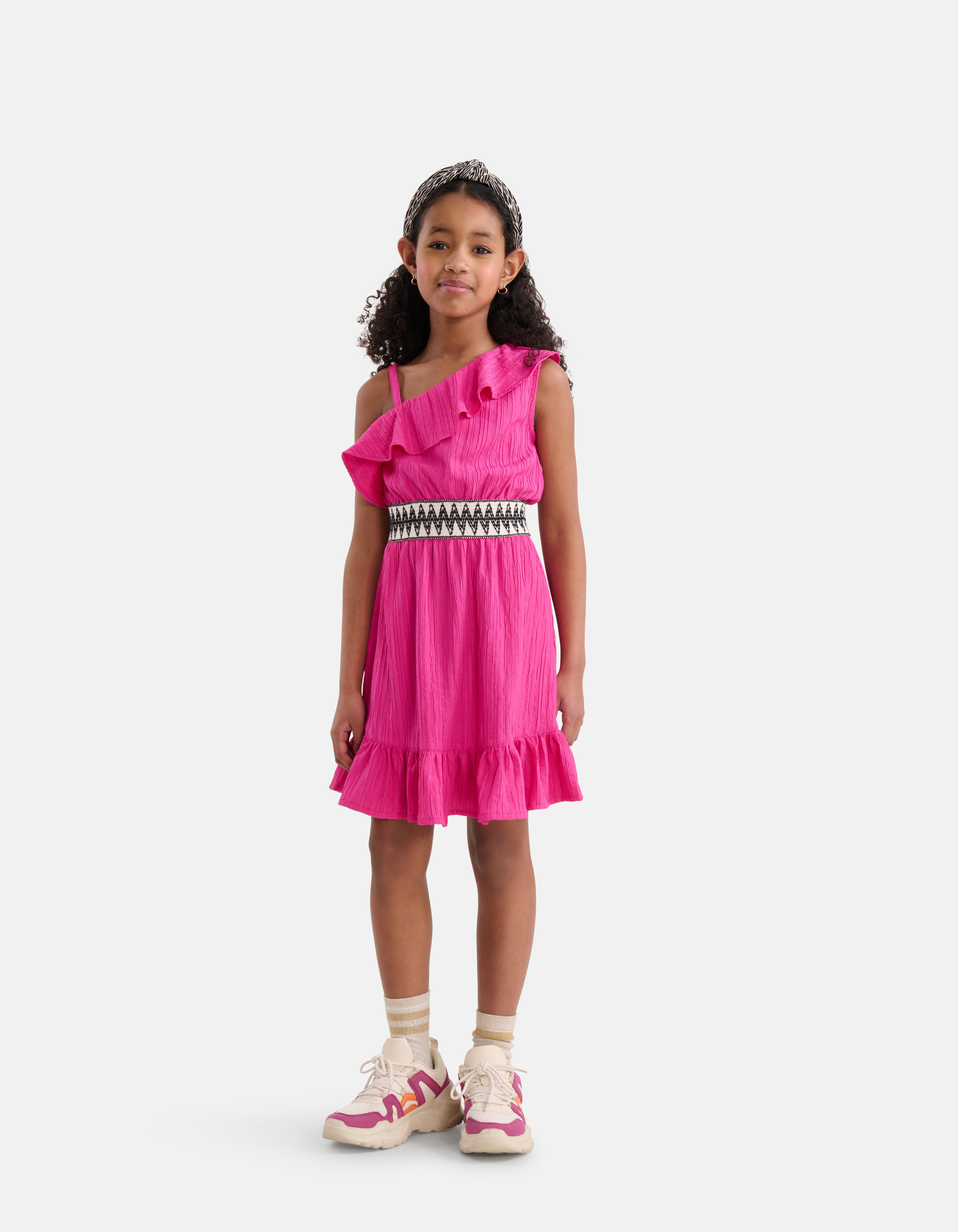 One Shoulder Jurk Roze SHOEBY GIRLS