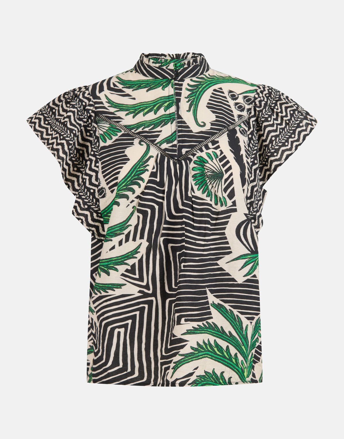 Print Blouse Zwart SHOEBY WOMEN