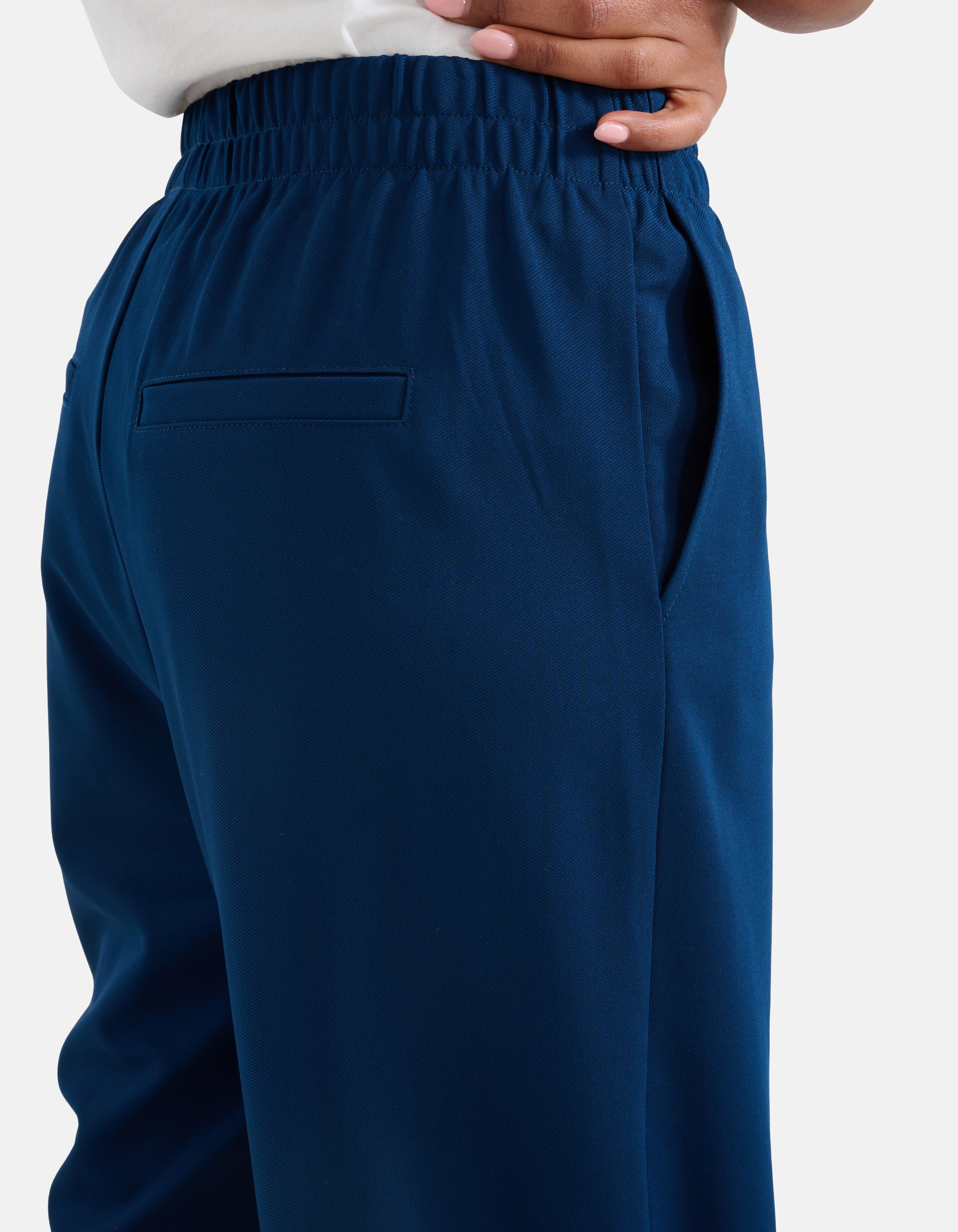 Basic Wide Leg Broek Blauw SHOEBY WOMEN