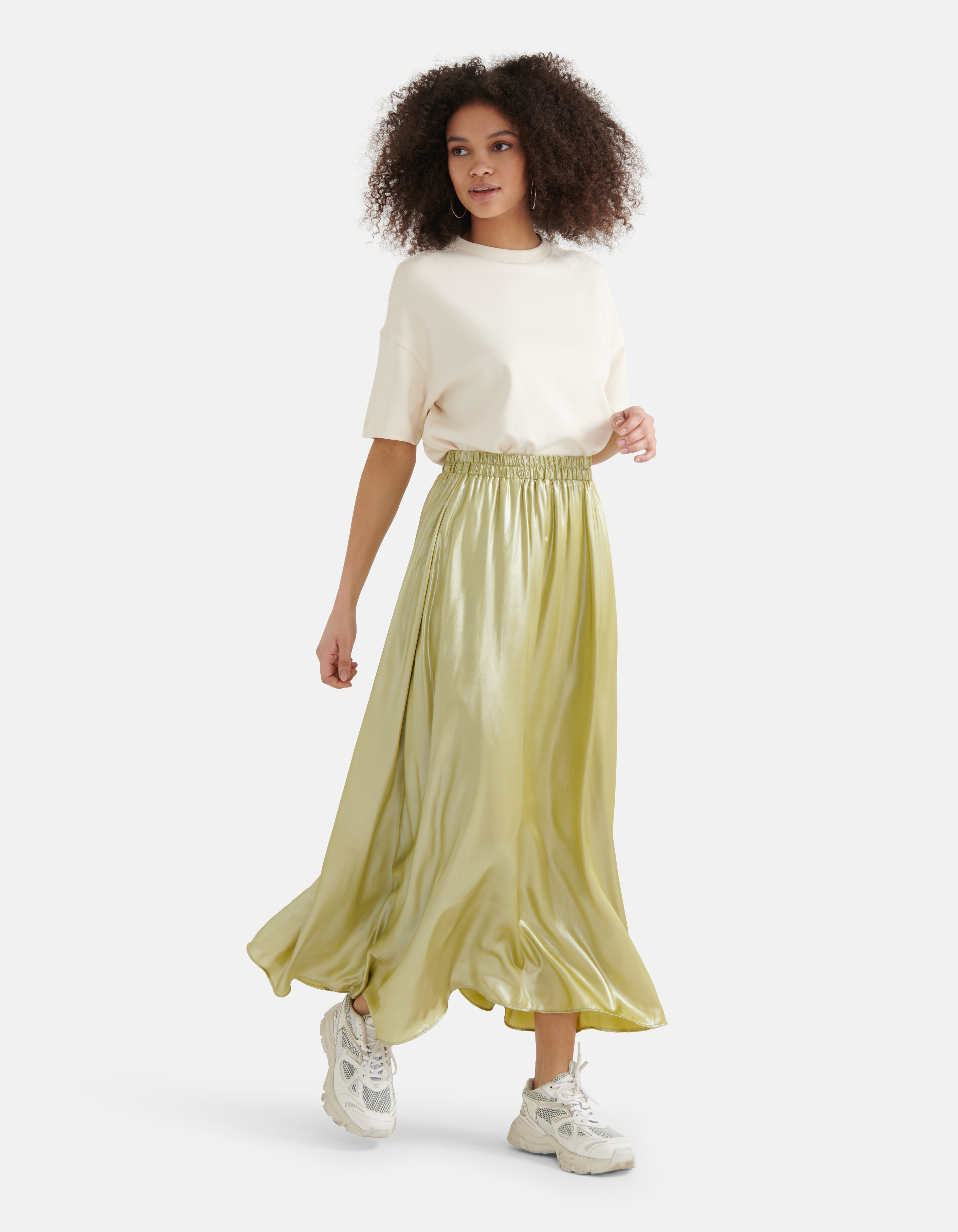 Coated Rok Limoengroen SHOEBY WOMEN