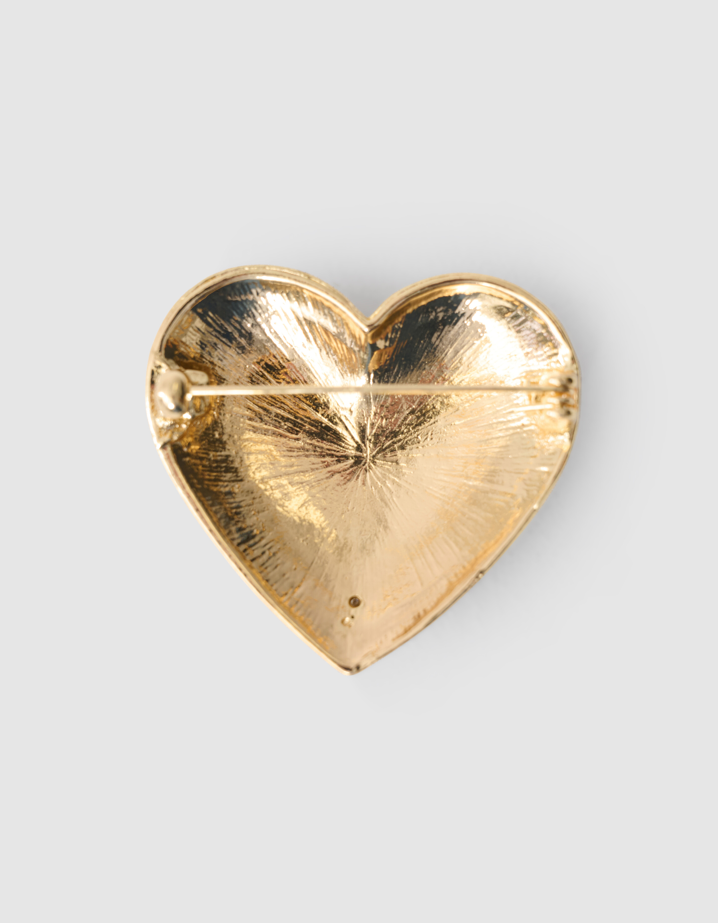 Strass Heart Broche Goud SHOEBY ACCESSOIRES