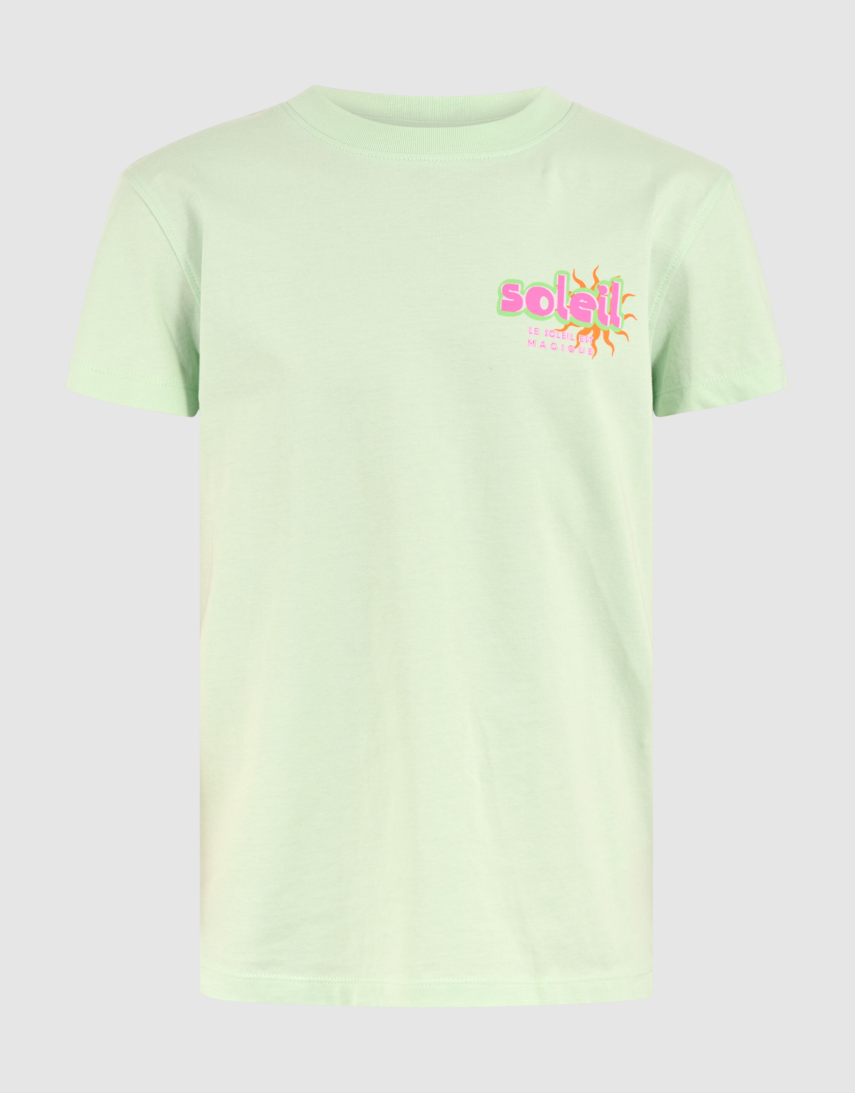 Soleil Artwork T-shirt Lichtgroen SHOEBY GIRLS
