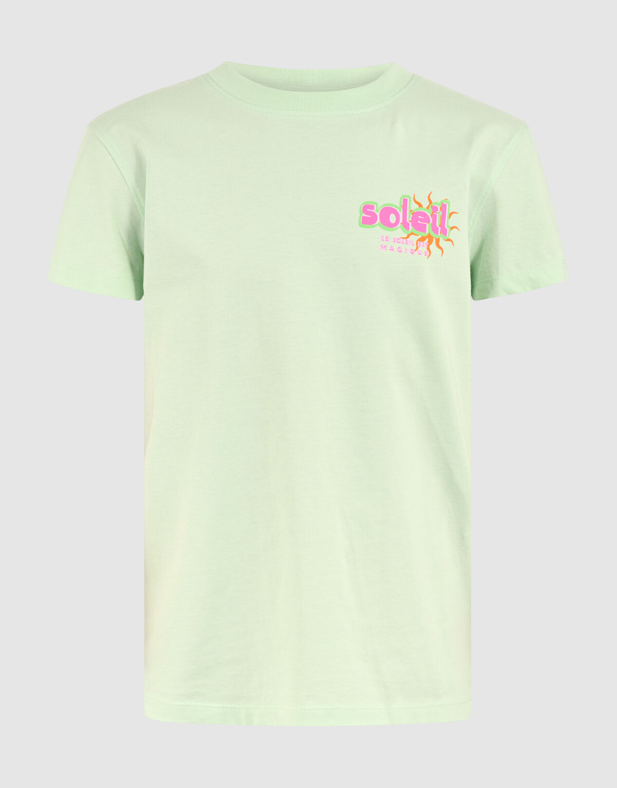 Soleil Artwork T-shirt Lichtgroen SHOEBY GIRLS