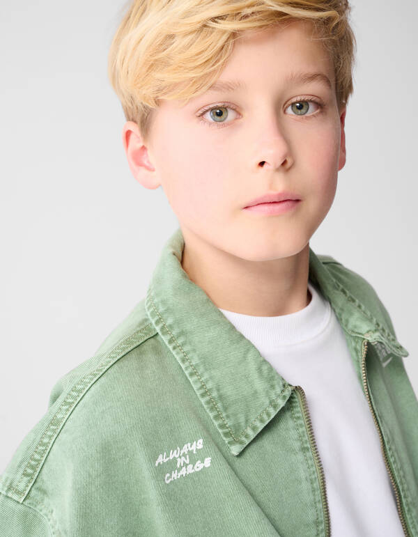 Creative Artwork Bomber Jack Lichtgroen SHOEBY BOYS