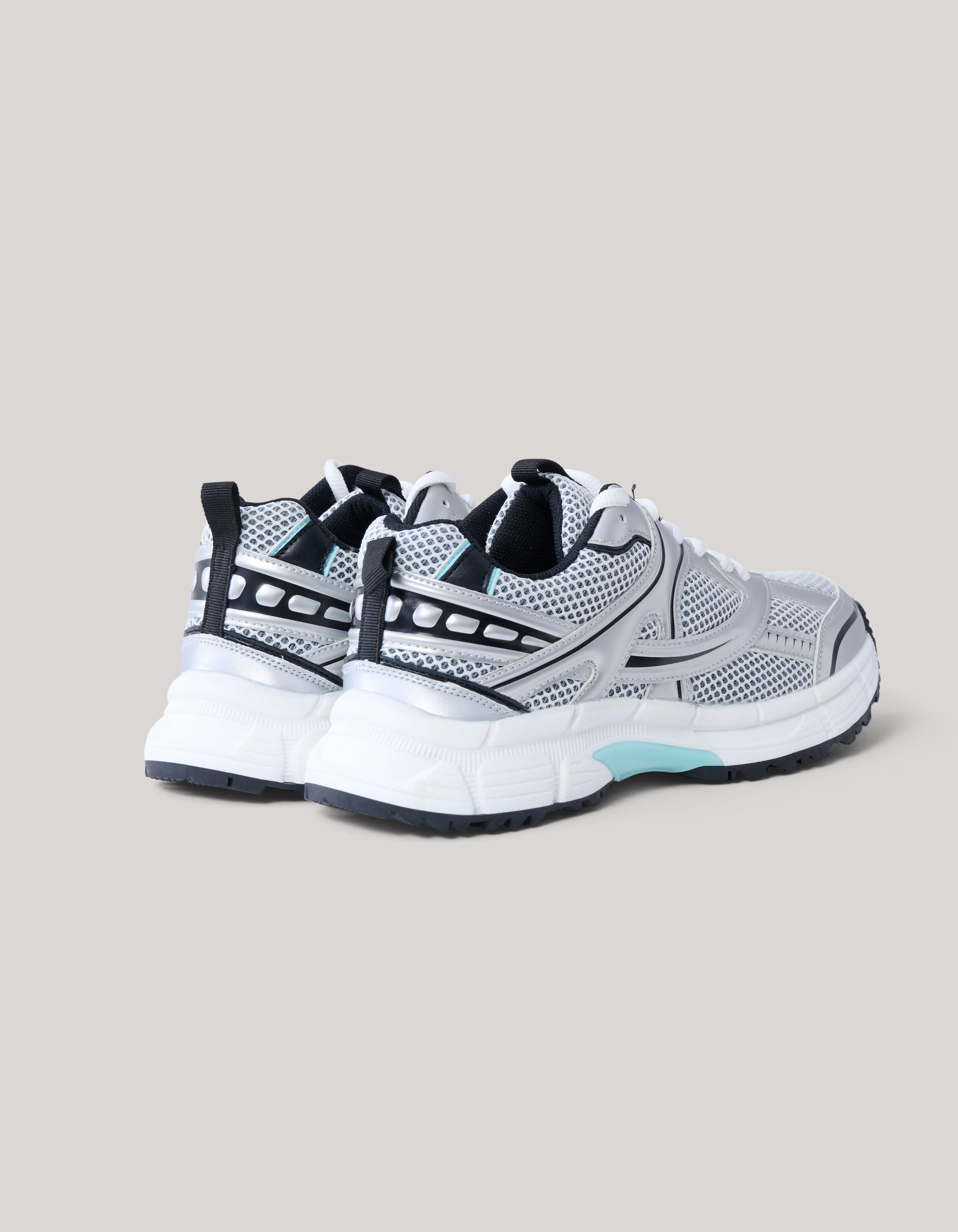 Mesh Sneakers Zilver SCHOENEN SHOEBY