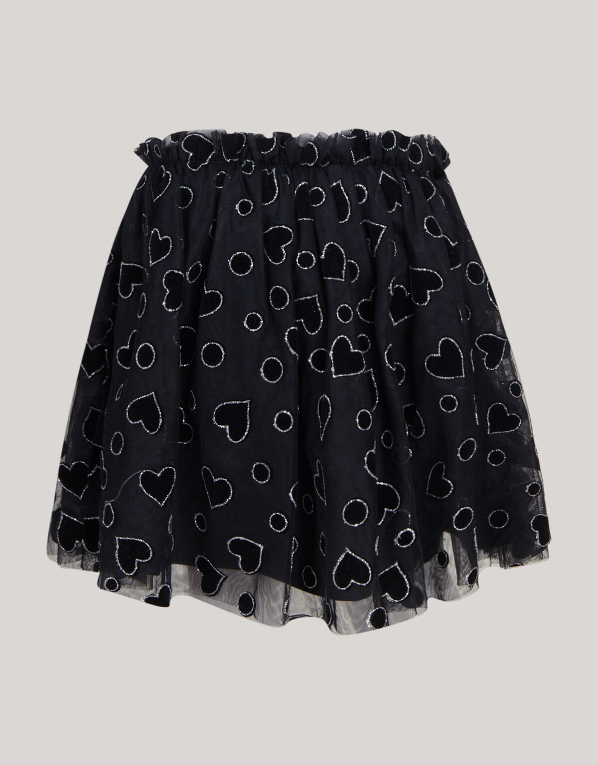Glitter Mesh Rok Zwart SHOEBY GIRLS