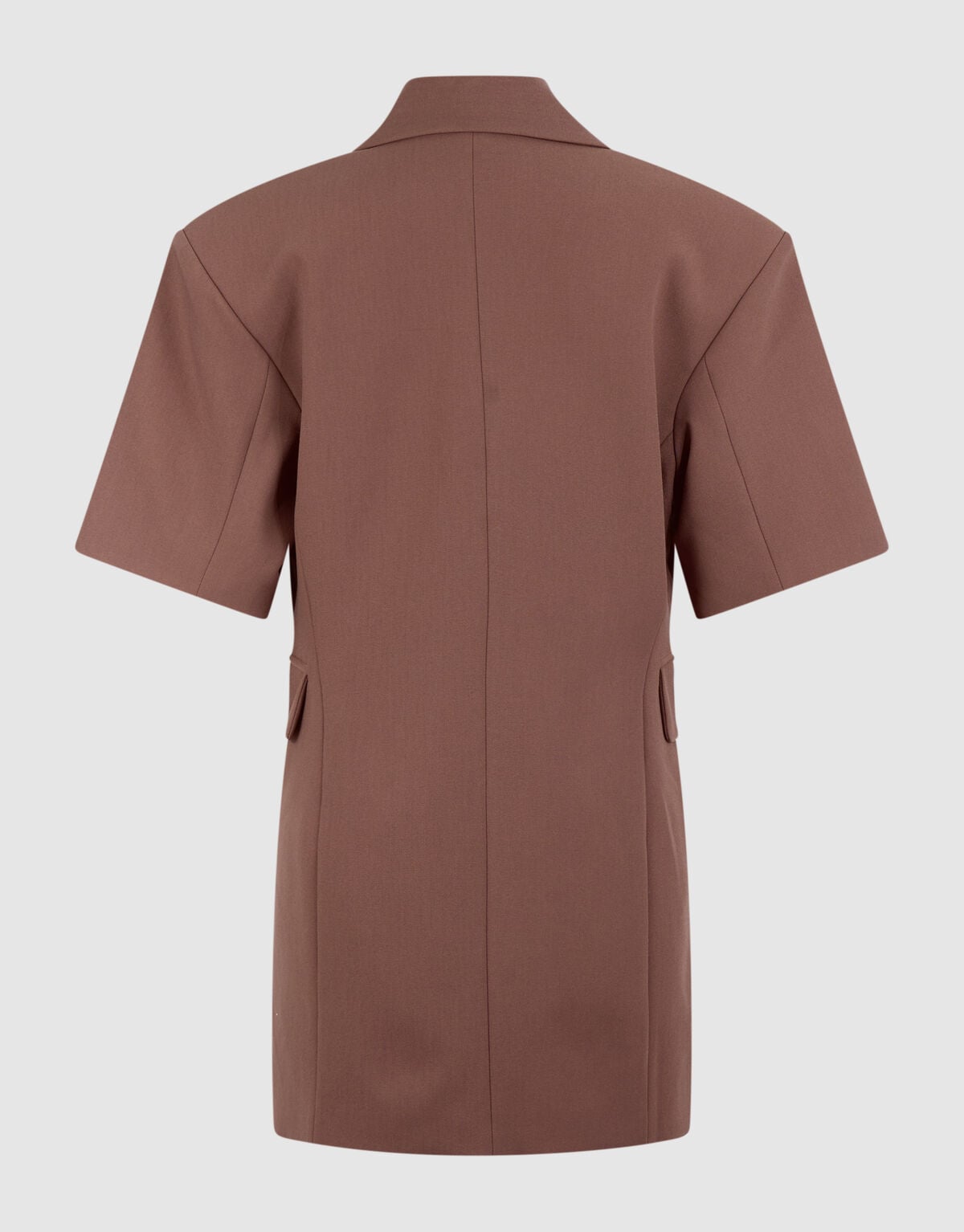 Short Sleeve Blazer Jurk Bruin SHOEBY WOMEN