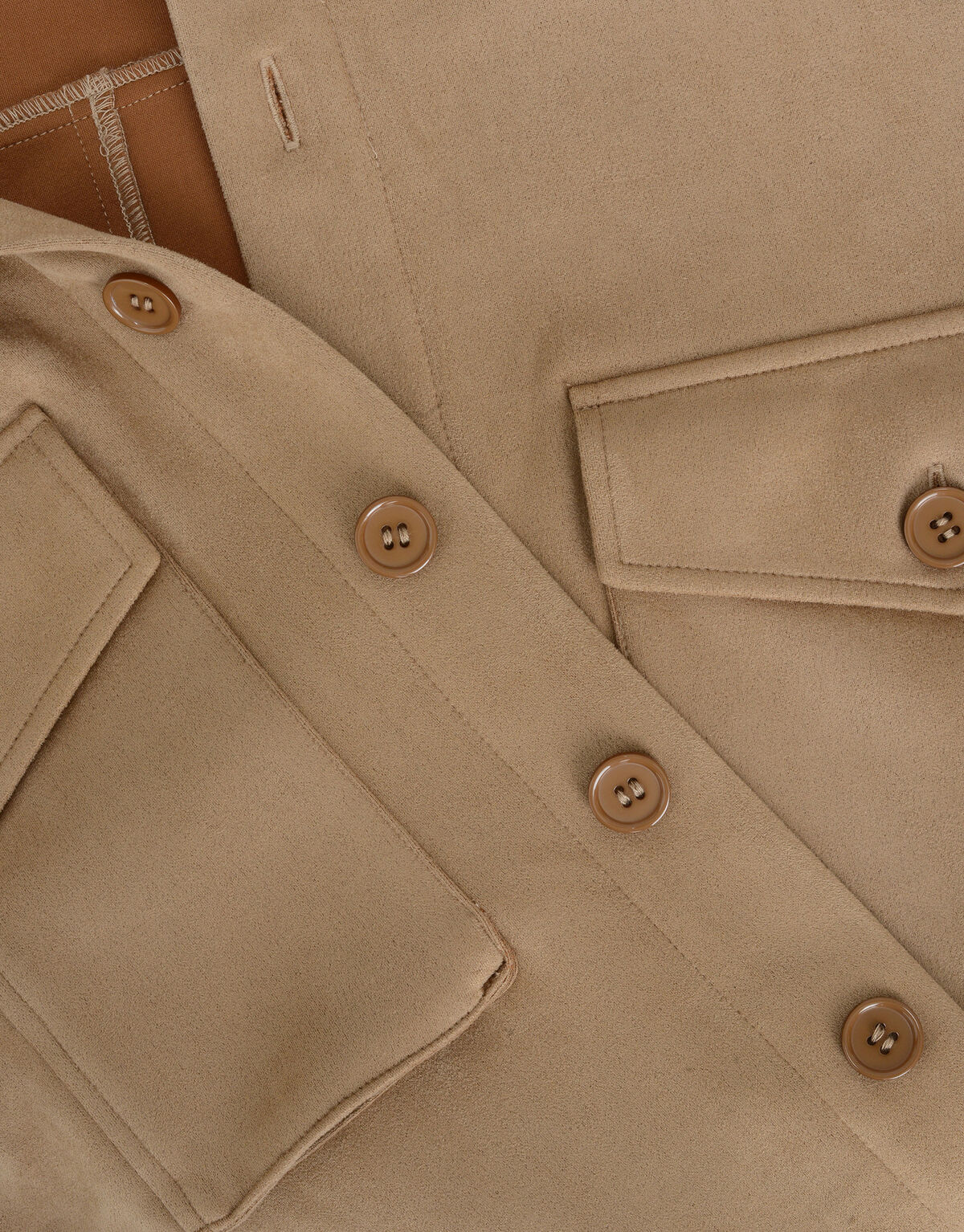 Suedine Overshirt Bruin REFILL