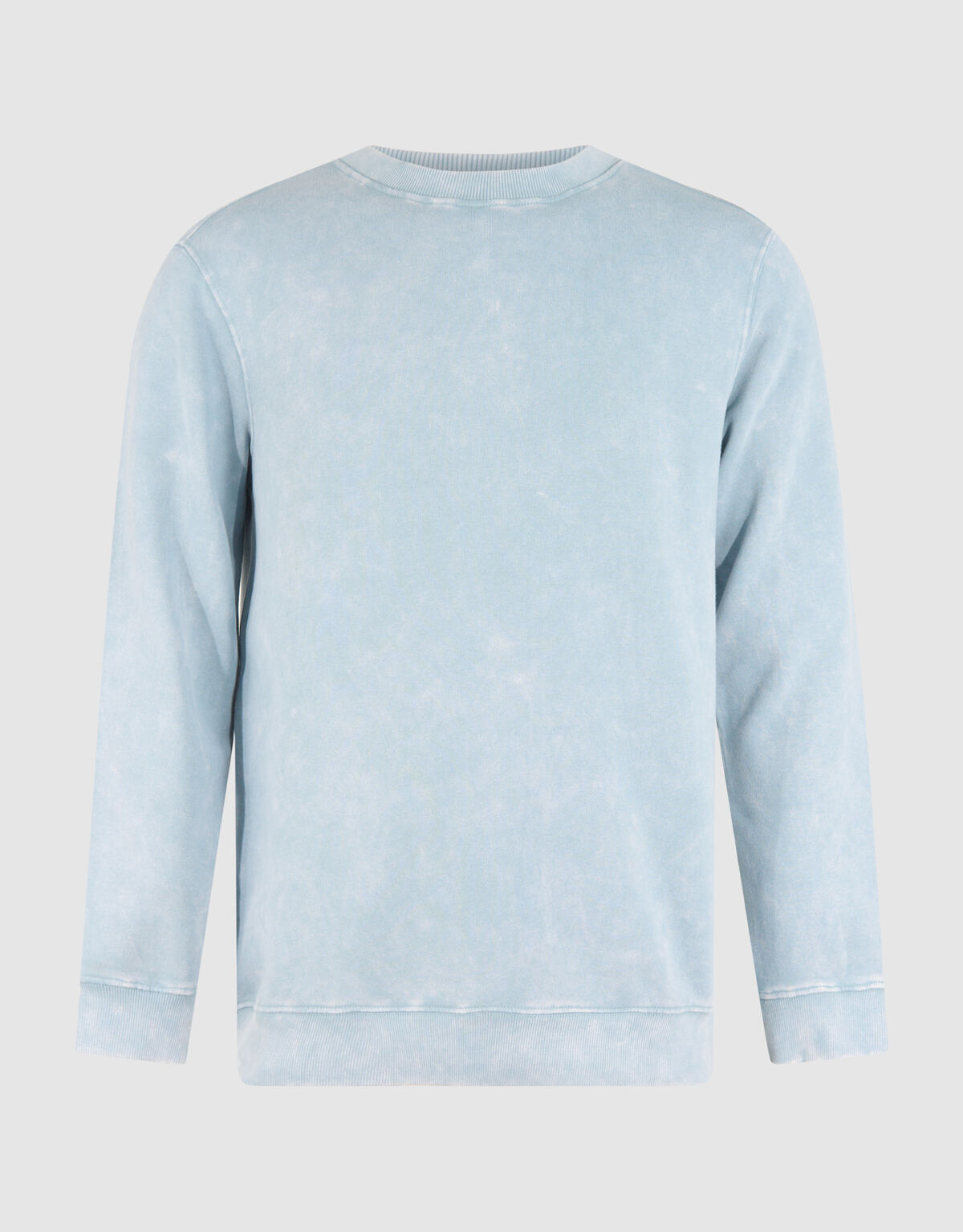 Basis Sweater Washed Lichtblauw SHOEBY MEN