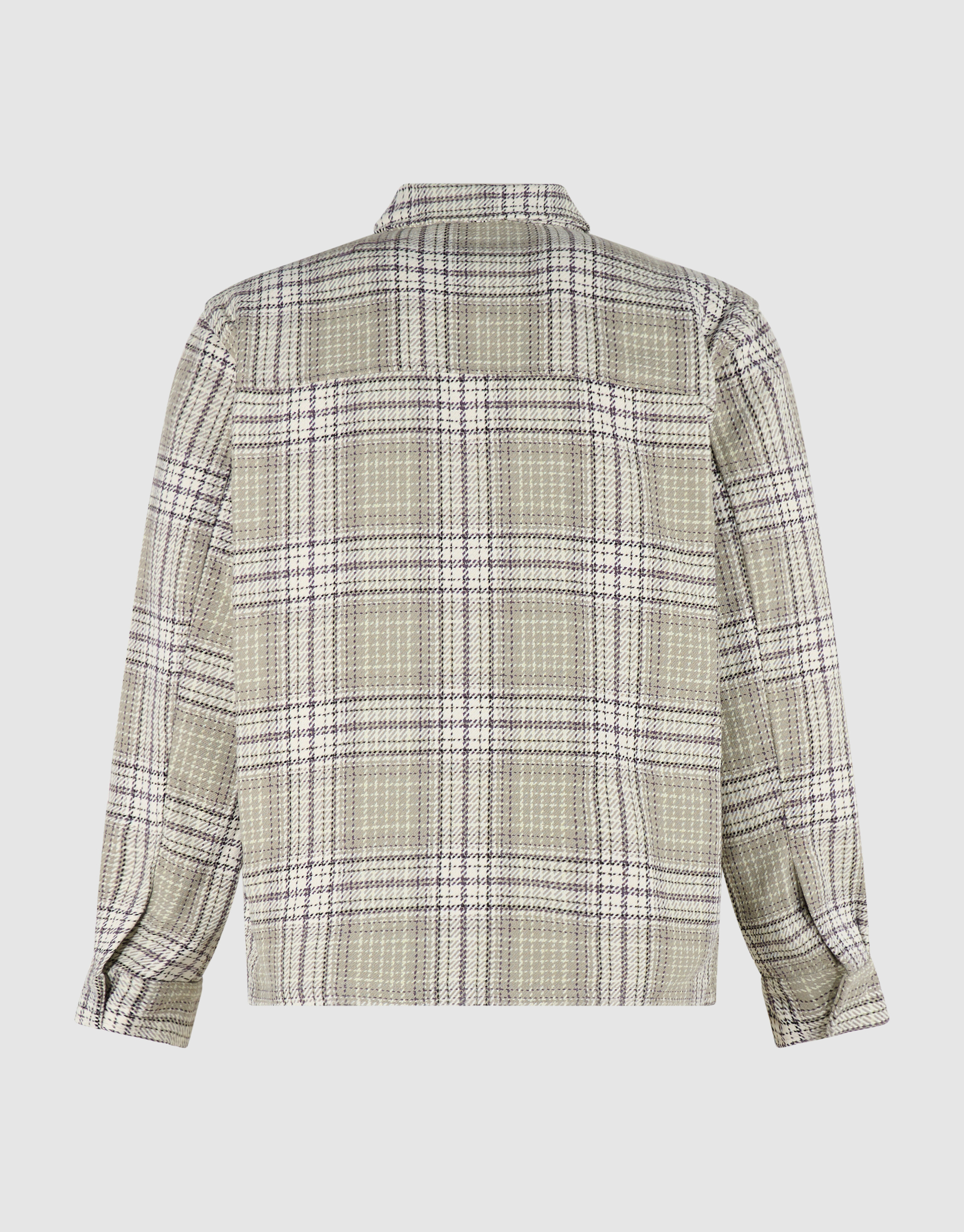 Relaxed Fit Check Overshirt Lichtgroen SHOEBY MEN
