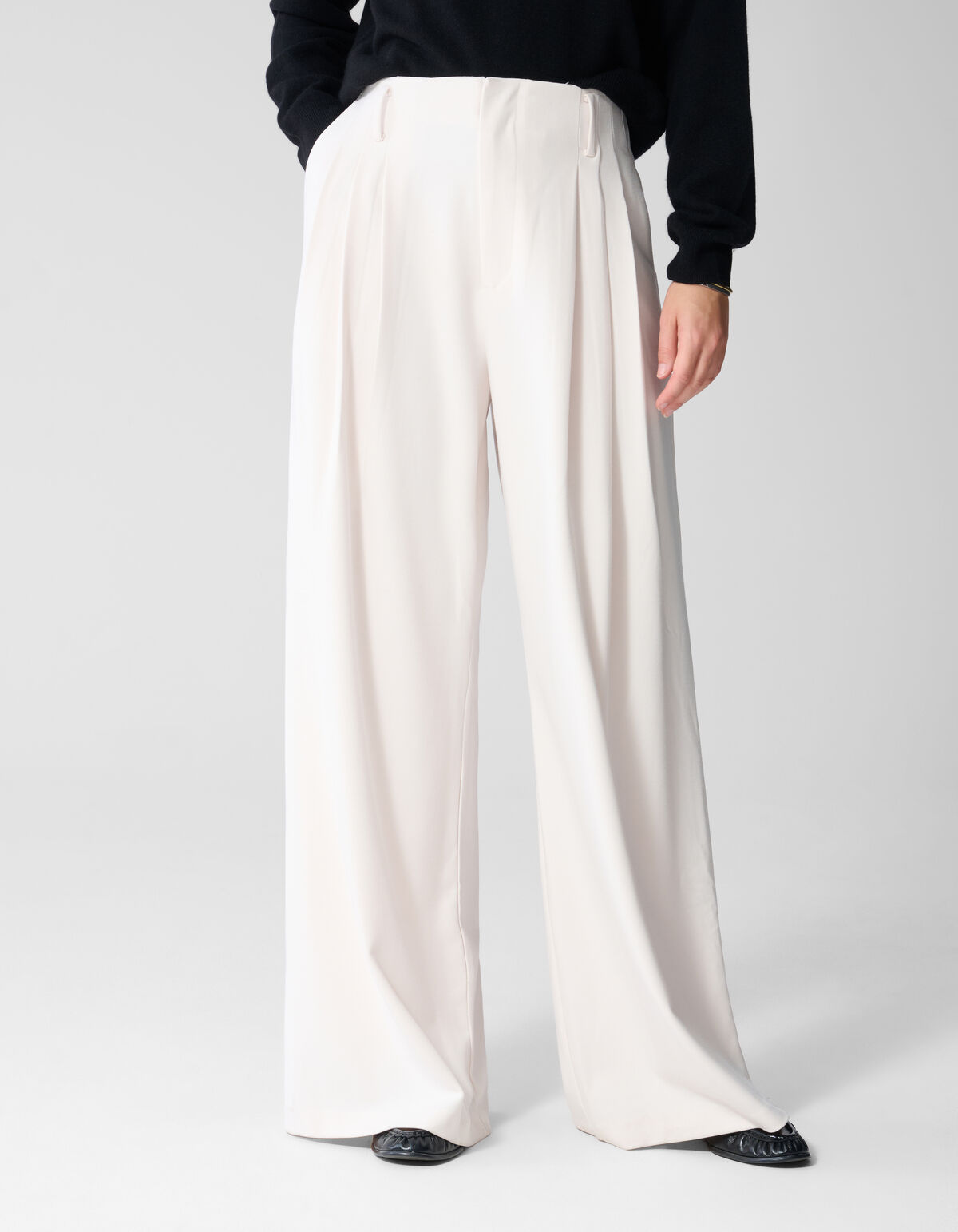 Wide Leg Broek Gebroken Wit By Lonneke SHOEBY WOMEN