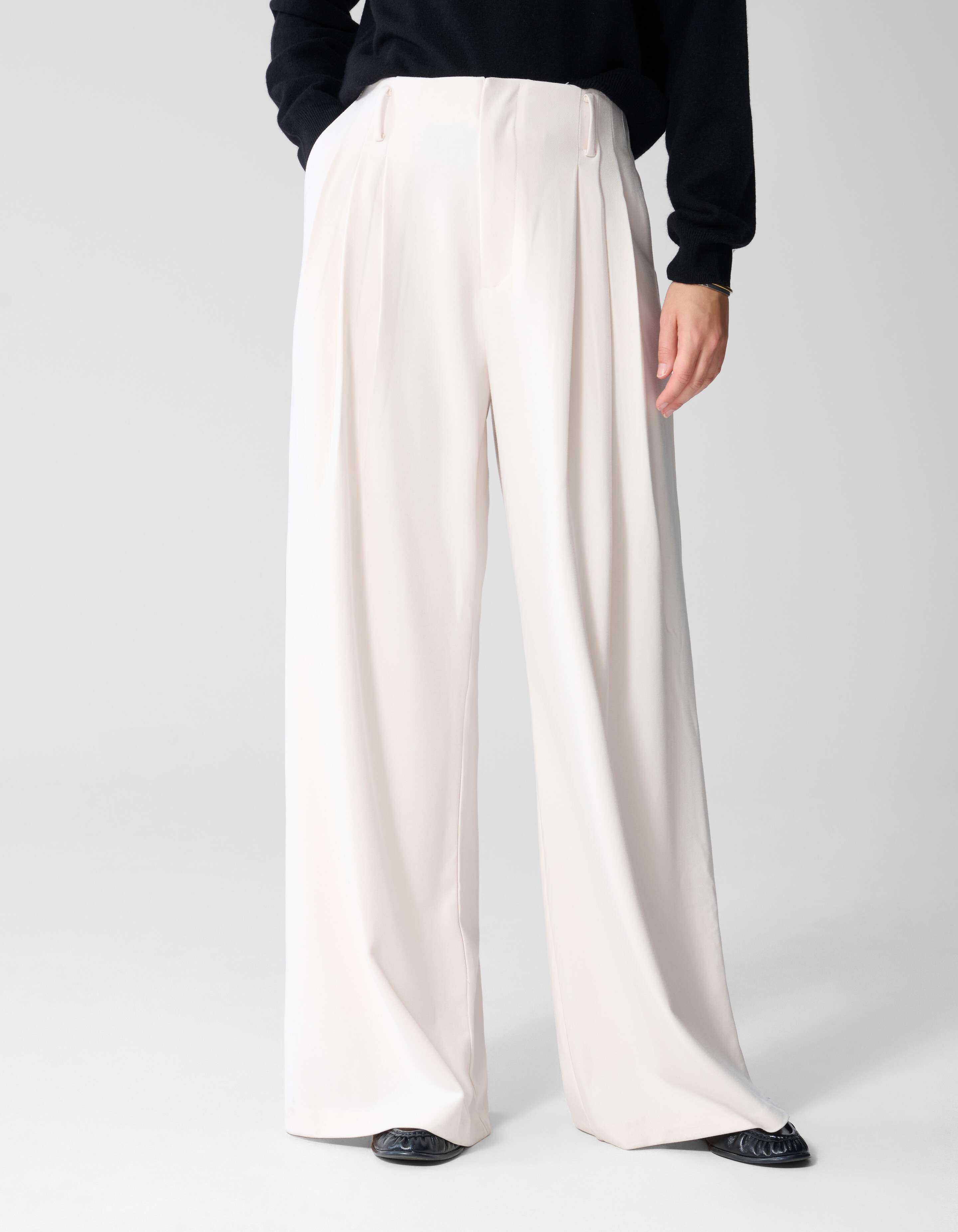 Wide Leg Broek Gebroken Wit By Lonneke SHOEBY WOMEN