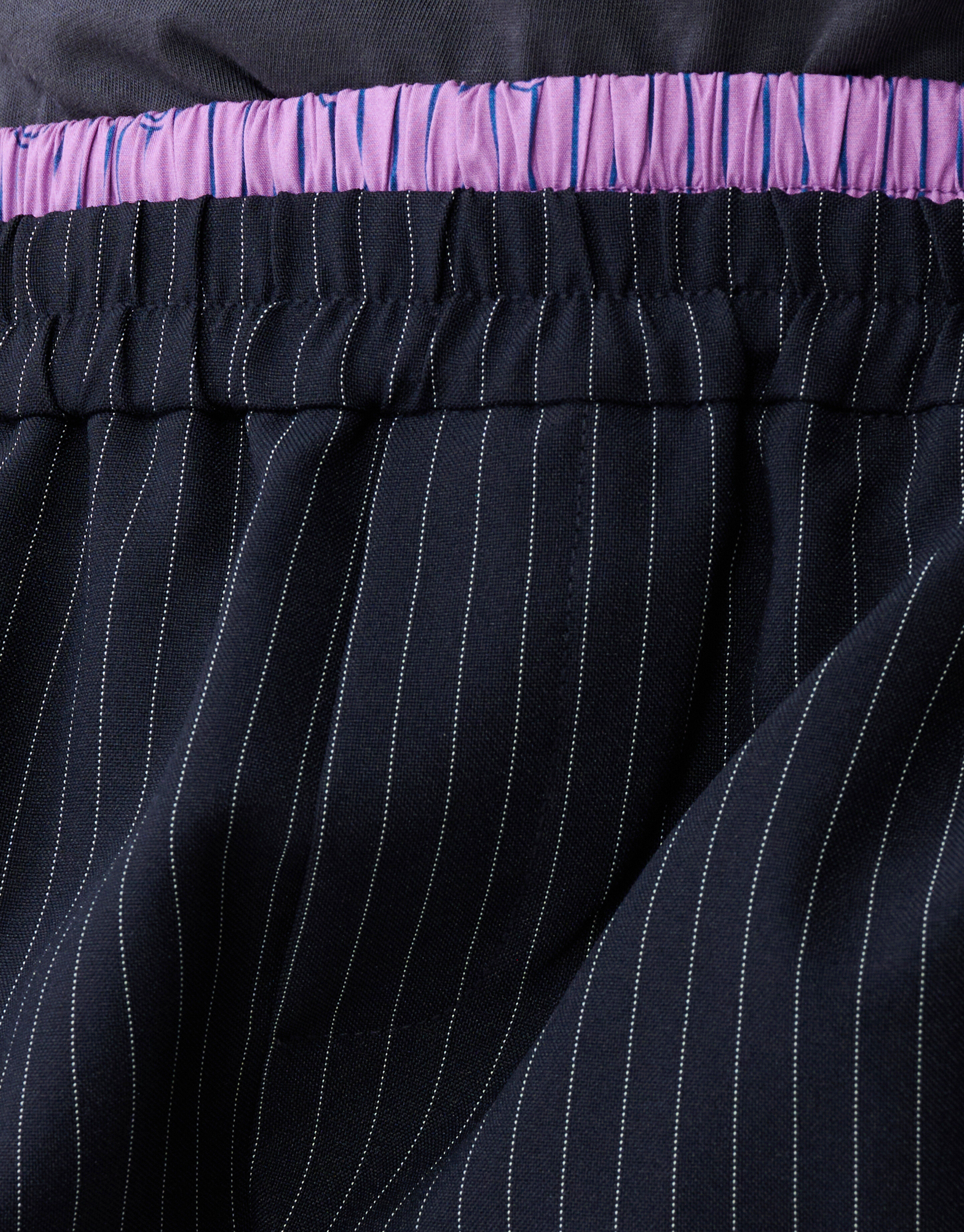 Smiley Pinstripe Broek Donkerblauw SHOEBY GIRLS