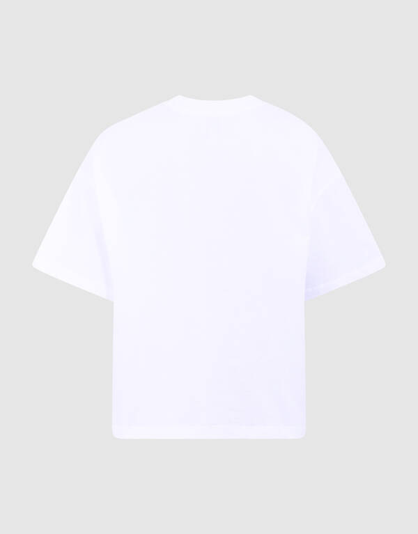Sardine Embroidery T-shirt Wit SHOEBY GIRLS