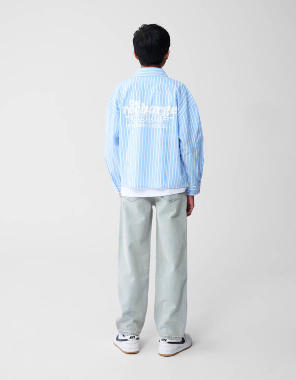 Stripe Artwork Overhemd Lichtblauw SHOEBY BOYS