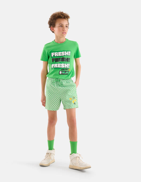 Block Print Zwembroek Groen By Dylan SHOEBY BOYS