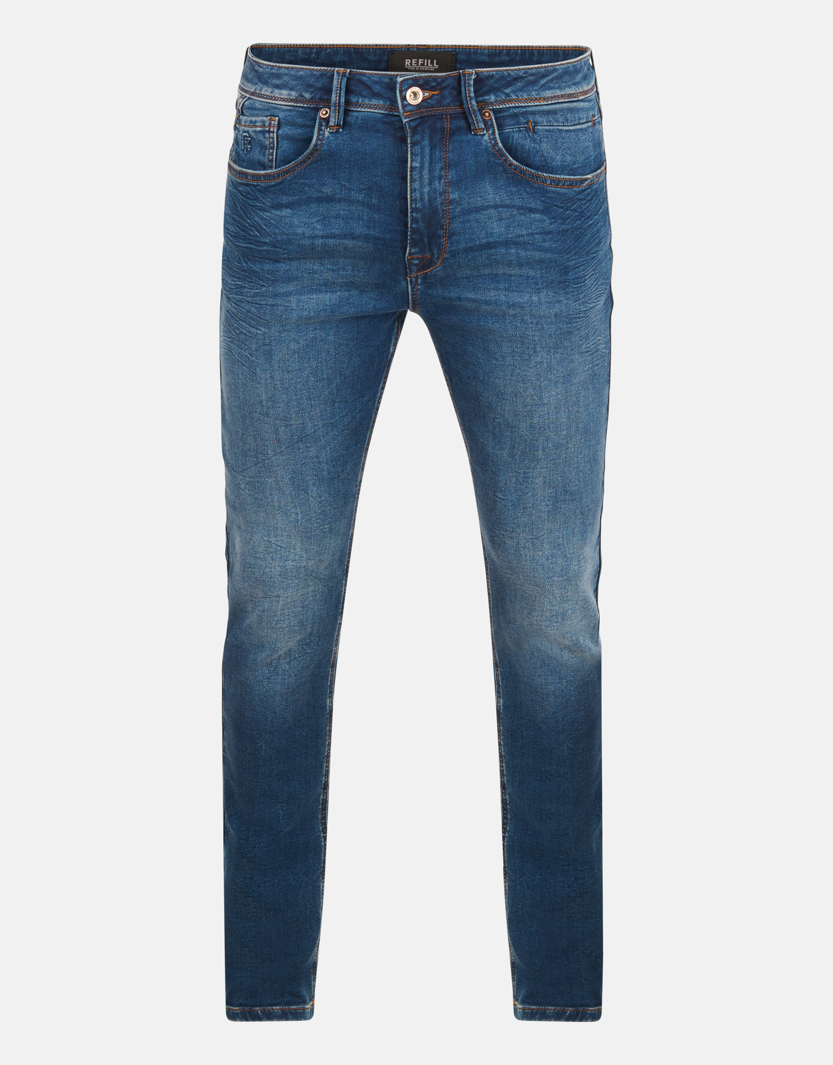 Slim Jog Jeans Donkerblauw L34 Refill