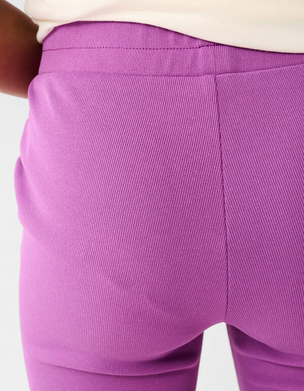 Rib Flared Legging Paars SHOEBY GIRLS