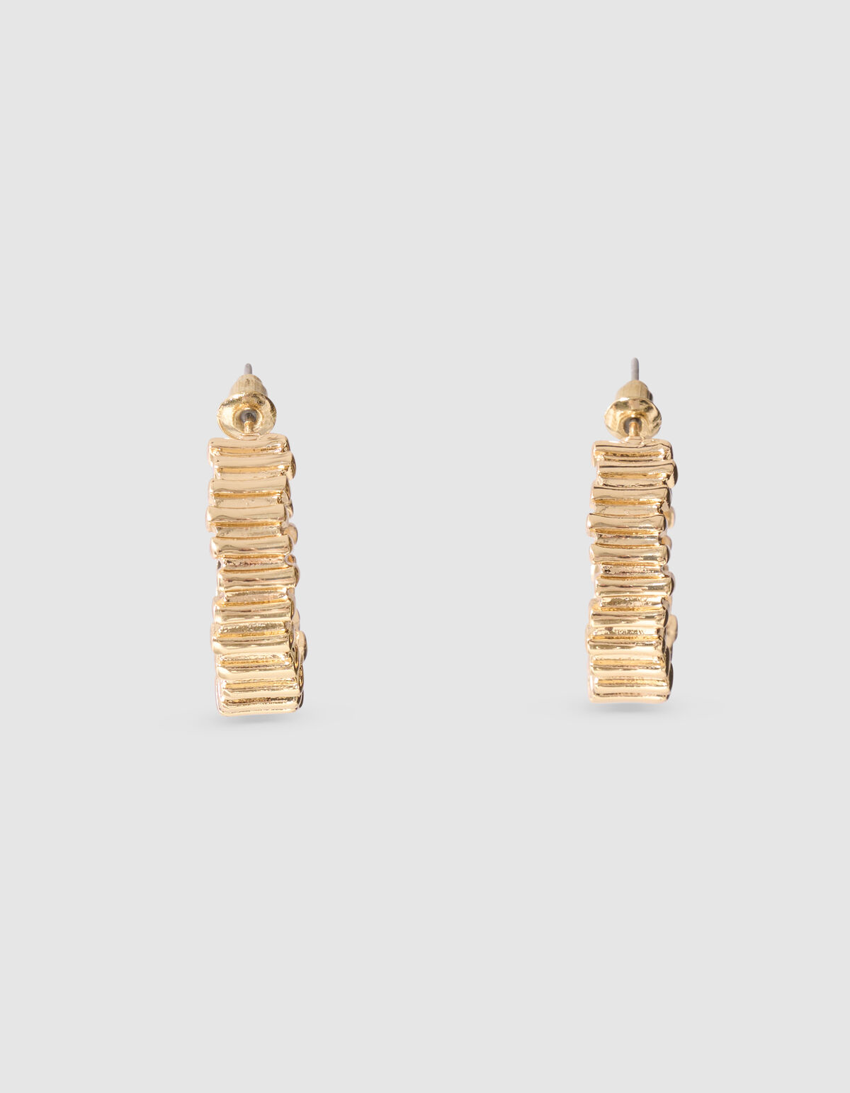 Striped Hoop Oorbellen Goud SHOEBY ACCESSOIRES