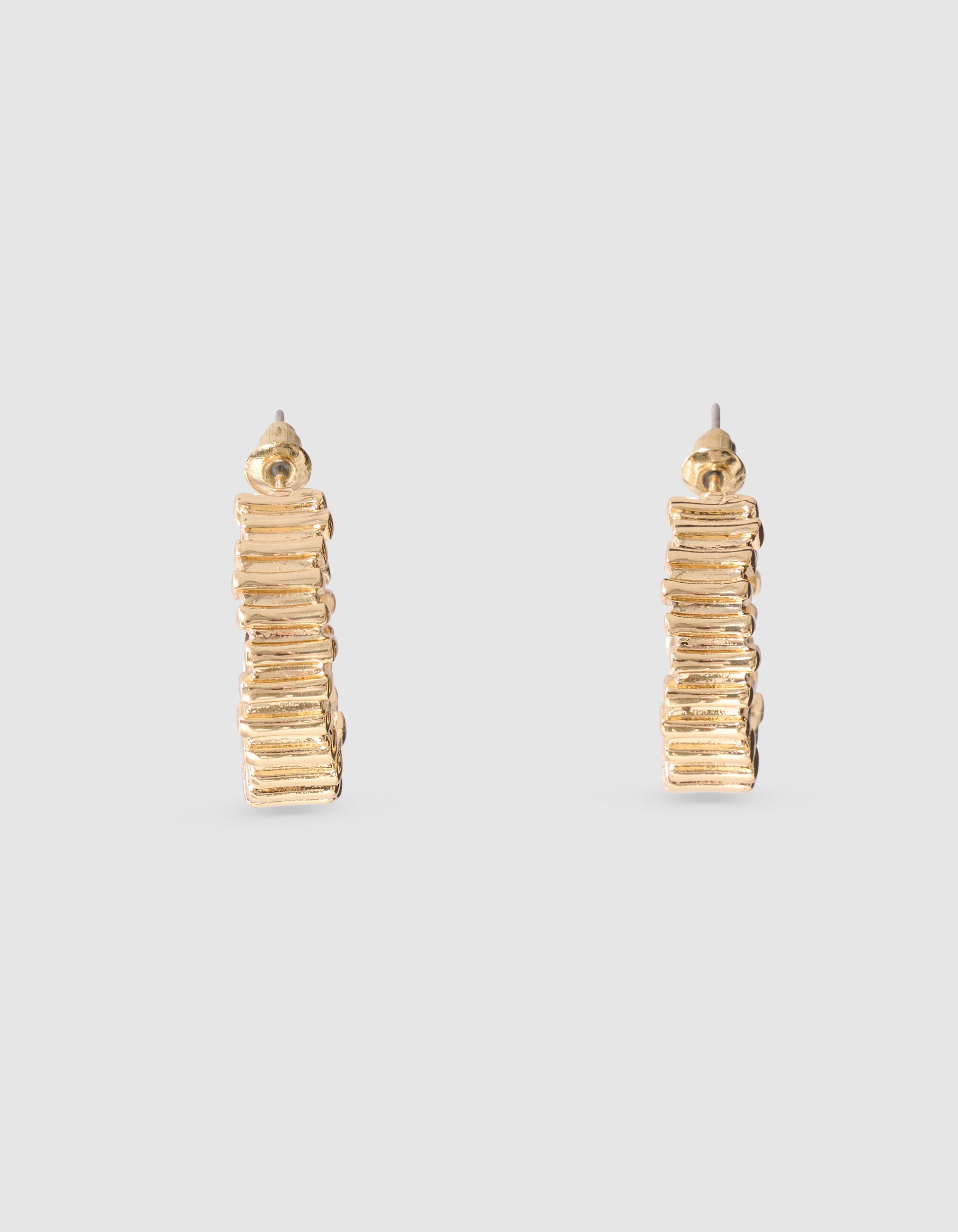 Striped Hoop Oorbellen Goud SHOEBY ACCESSOIRES