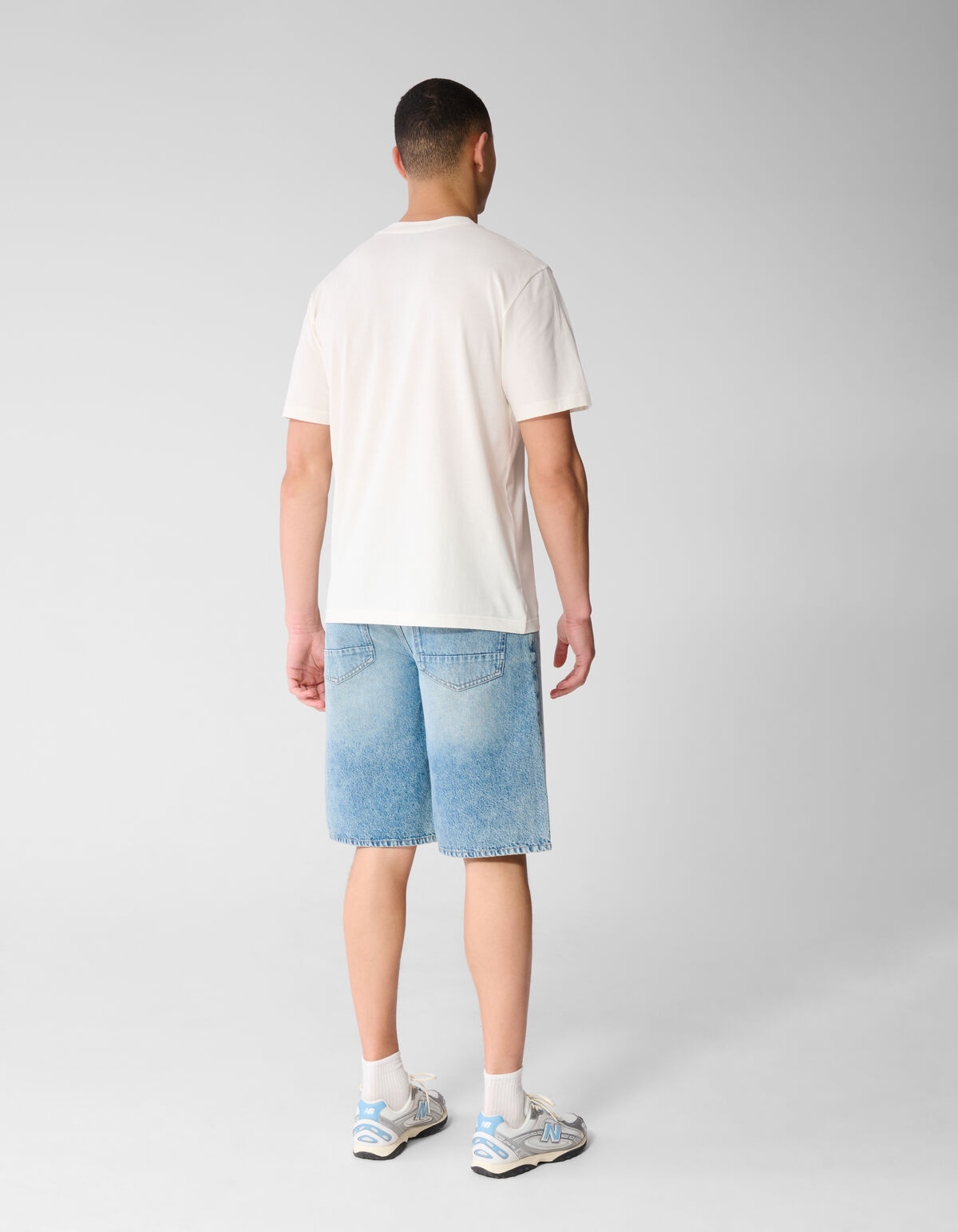 Relaxed Fit Denim Short Mediumstone SHOEBY MEN