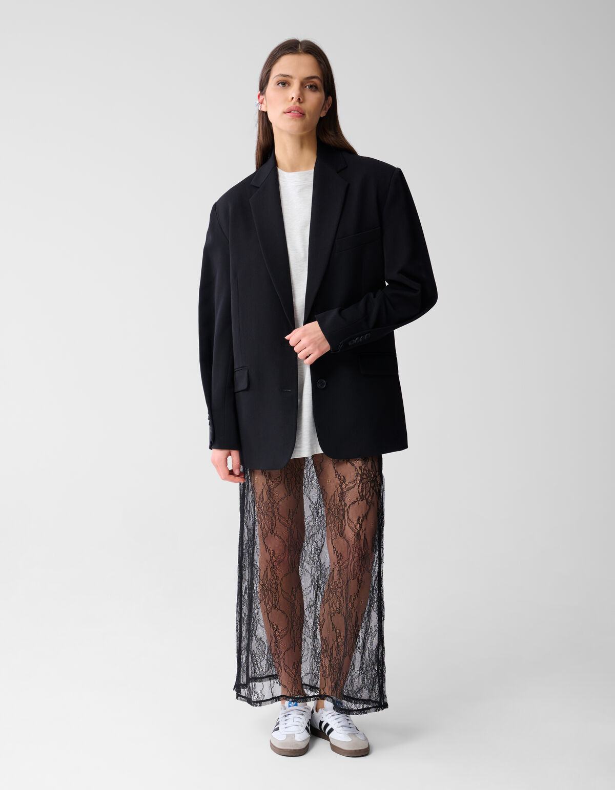 Kanten Maxi Rok Zwart SHOEBY WOMEN