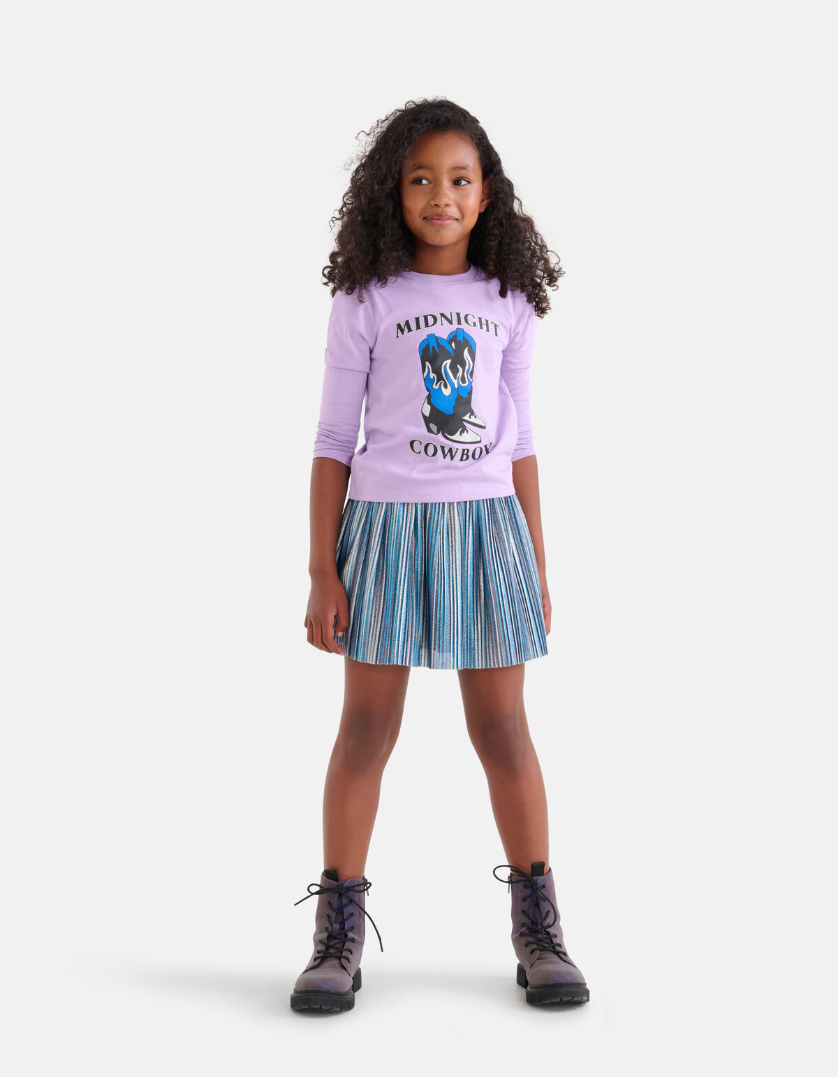 Artwork Longsleeve T-shirt Paars SHOEBY GIRLS