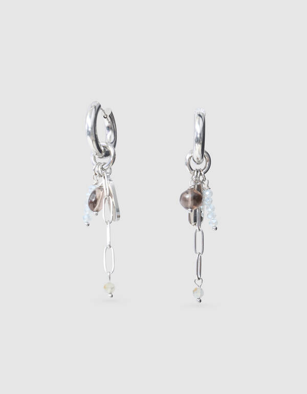 Charm Hoops Oorbellen Zilver SHOEBY ACCESSOIRES