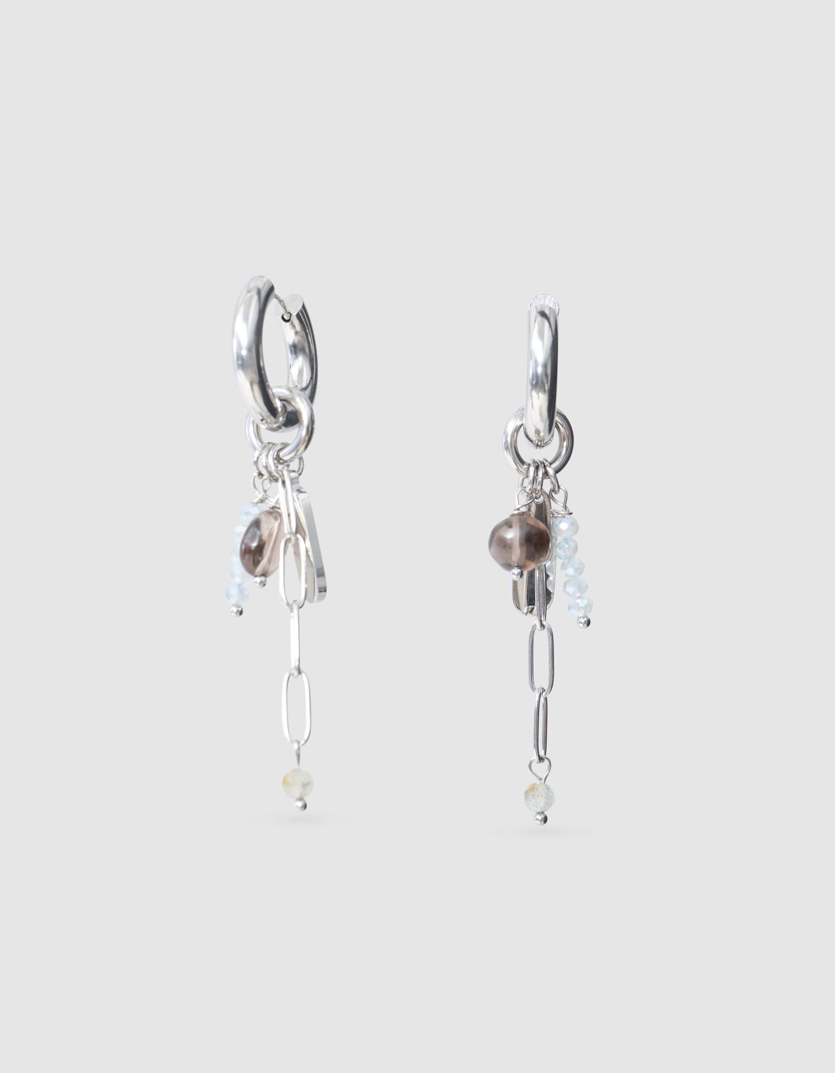 Charm Hoops Oorbellen Zilver SHOEBY ACCESSOIRES