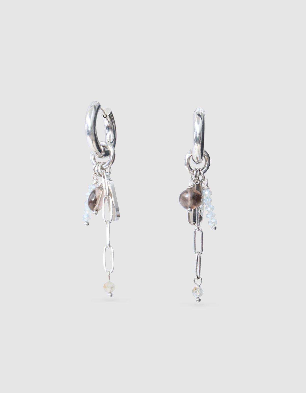 Charm Hoops Oorbellen Zilver SHOEBY ACCESSOIRES