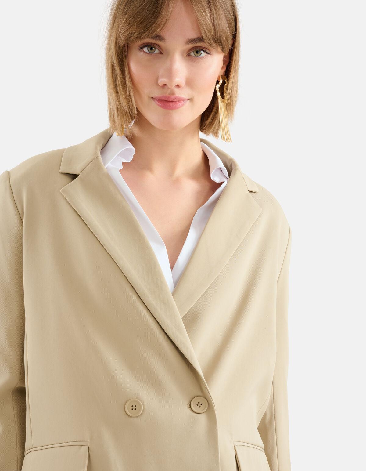 Oversized Basis Blazer Beige SHOEBY WOMEN