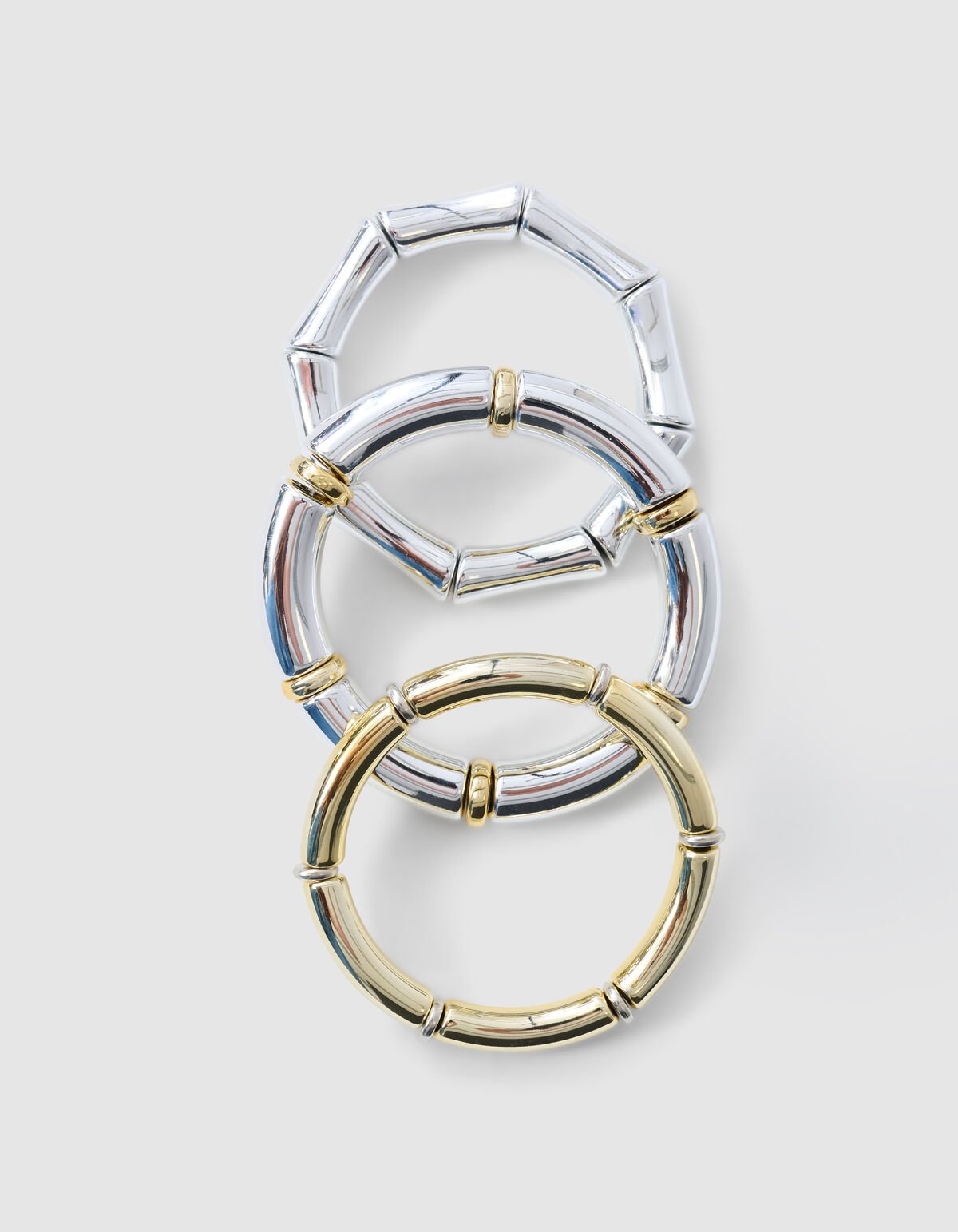 Elastic Armband Set Goud/Zilver SHOEBY ACCESSOIRES