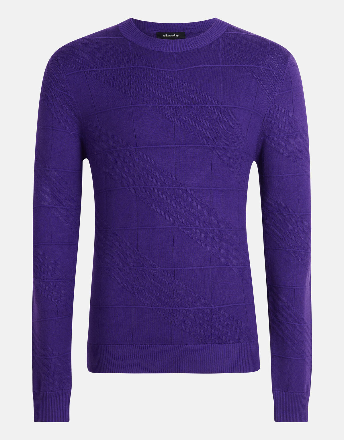 Diagonaal Trui Paars SHOEBY MEN