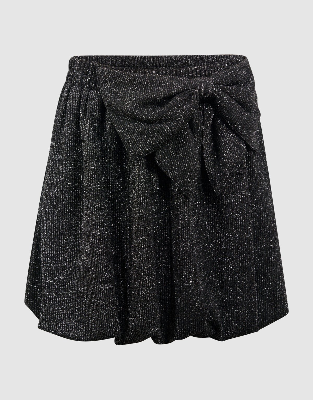 Glitter Strik Mini Rok Zwart SHOEBY ACCESSOIRES