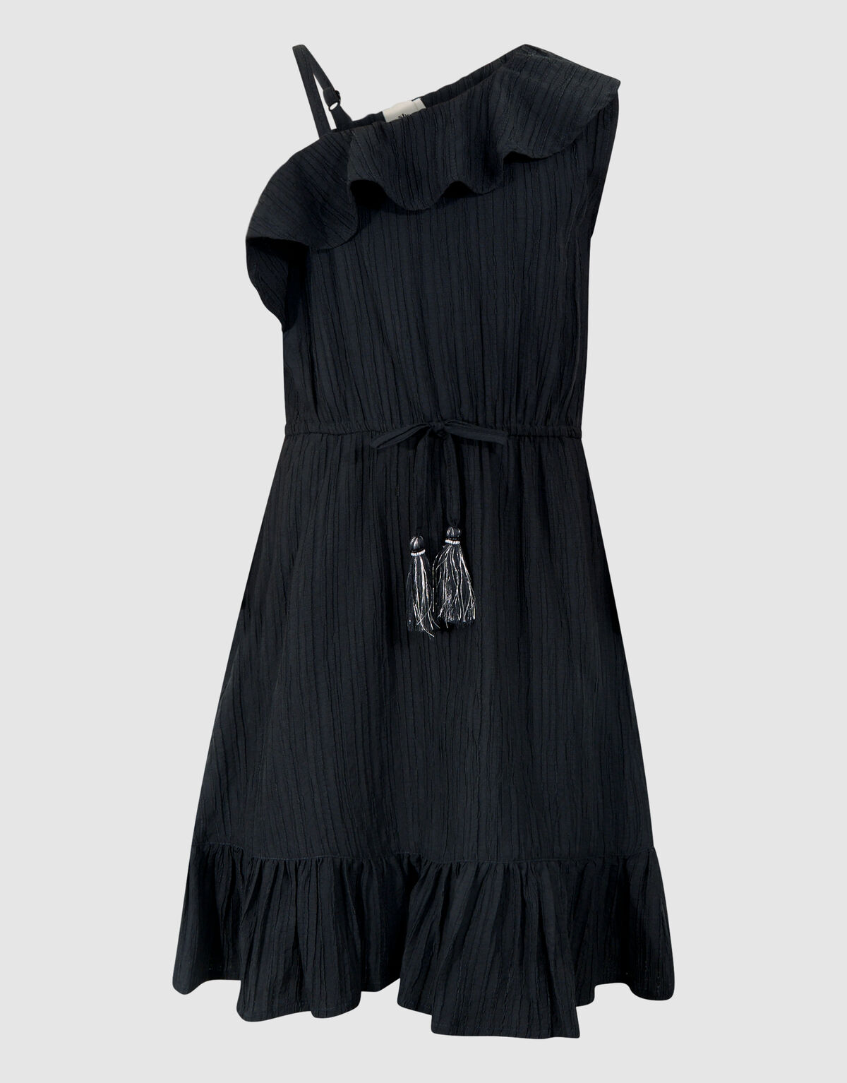 One Shoulder Jurk Donkergrijs SHOEBY GIRLS