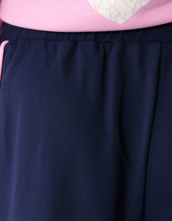 Sporty Piping Wide Leg Fit Broek Donkerblauw SHOEBY GIRLS