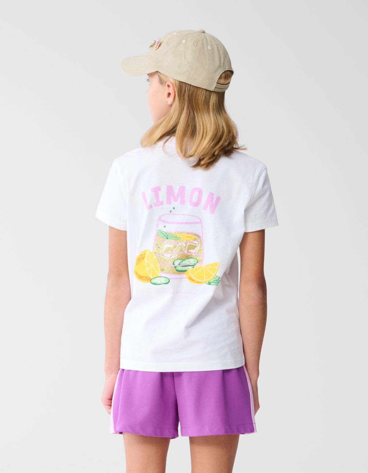 Lemon Artwork T-shirt Wit SHOEBY GIRLS
