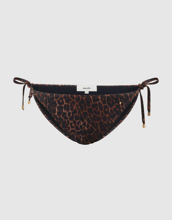 Leopard Bikini Broekje Donkerbruin SHOEBY ACCESSOIRES