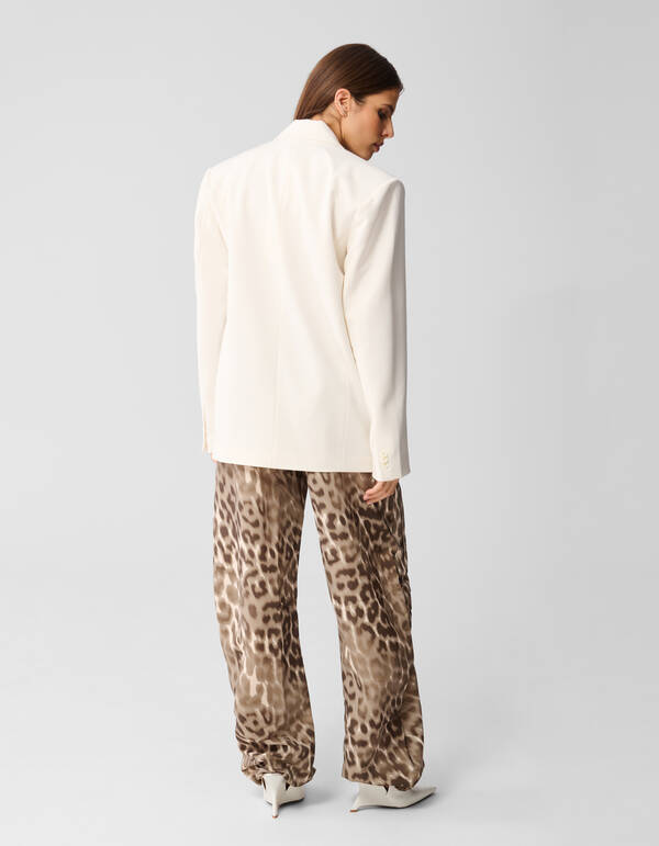 Oversized Blazer Gebroken Wit SHOEBY WOMEN