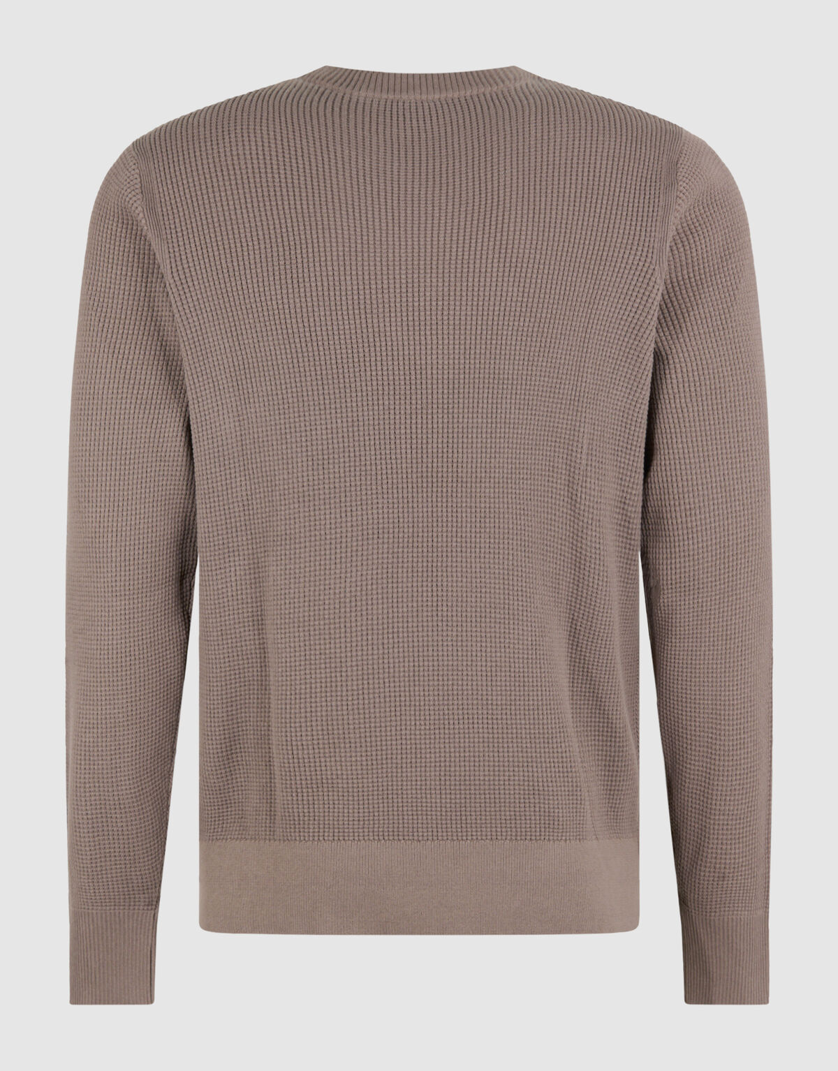Gebreide Waffle Trui Taupe SHOEBY MEN