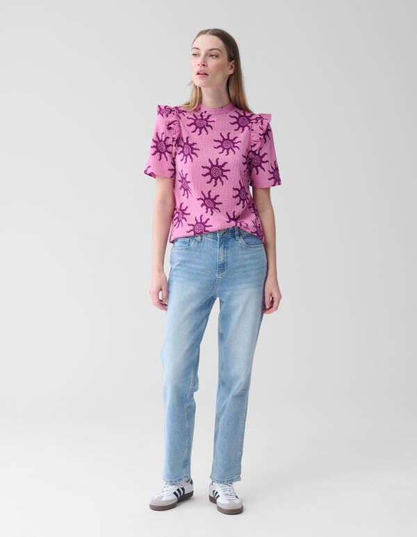 Tapered Fit Jeans Blauw SHOEBY WOMEN