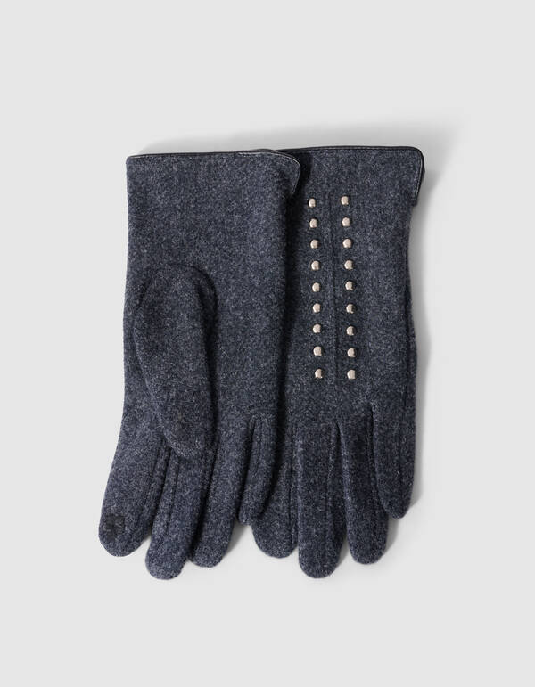 Studded Handschoenen Donkergrijs SHOEBY ACCESSOIRES