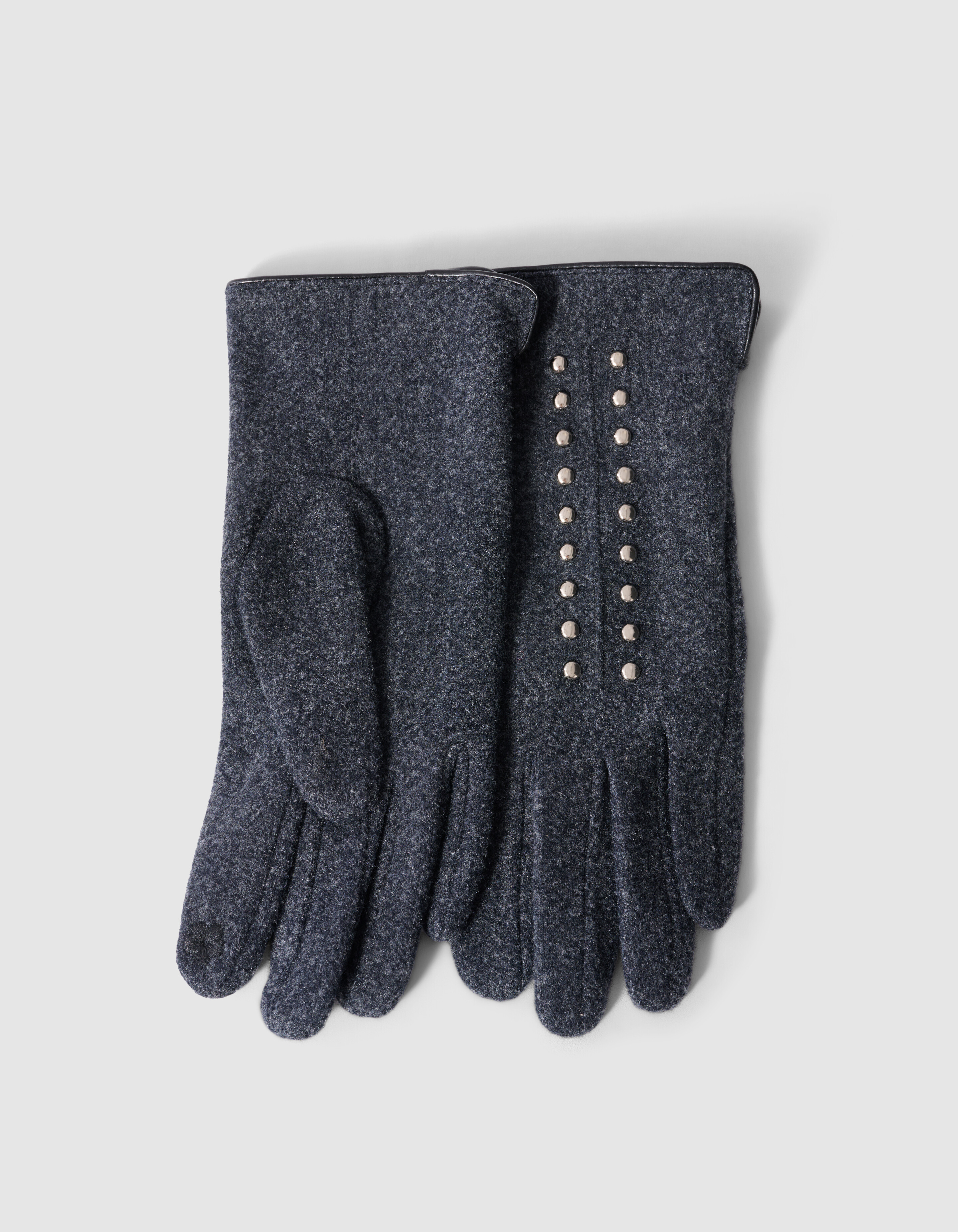 Studded Handschoenen Donkergrijs SHOEBY ACCESSOIRES