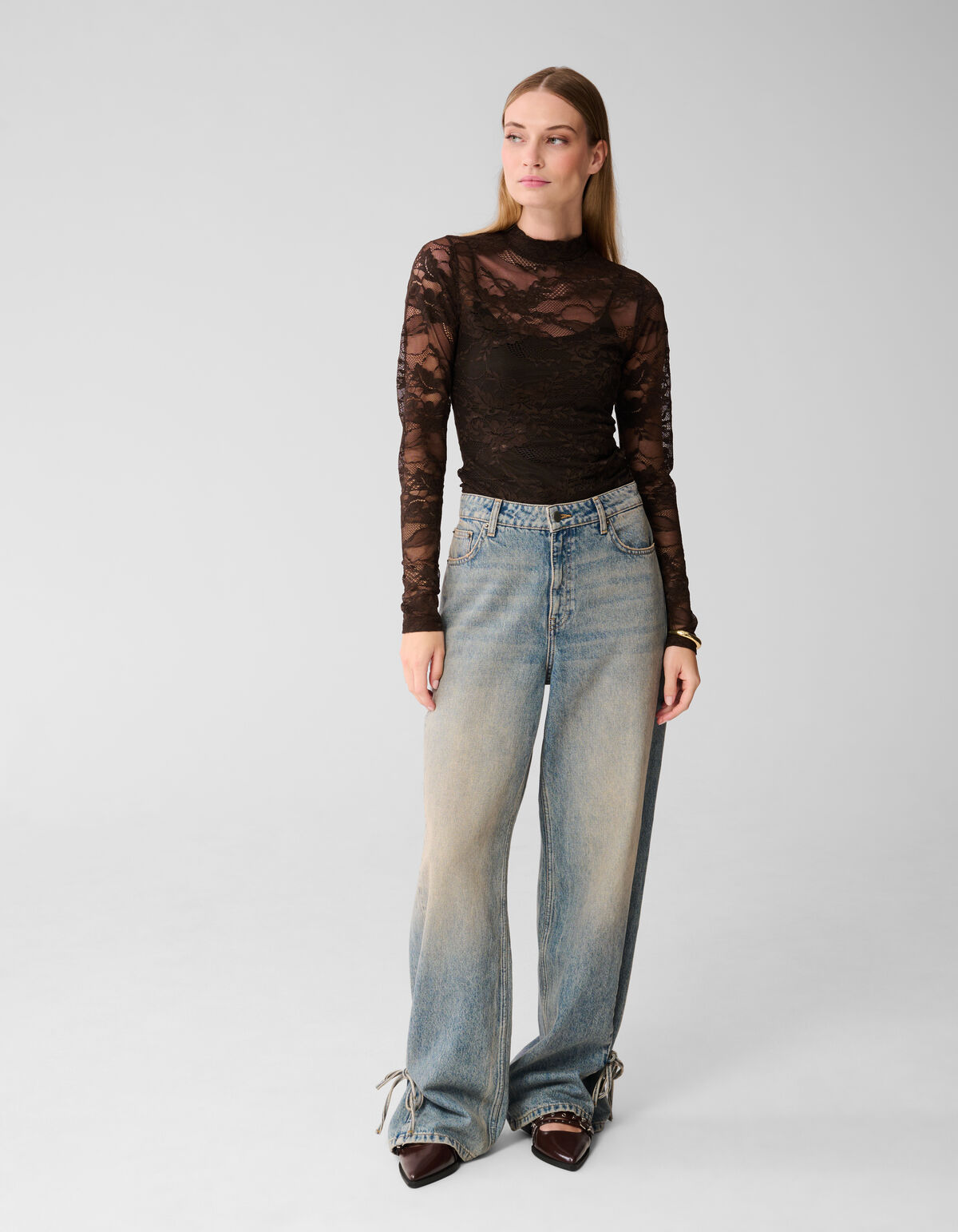 Kanten Top Bruin SHOEBY WOMEN