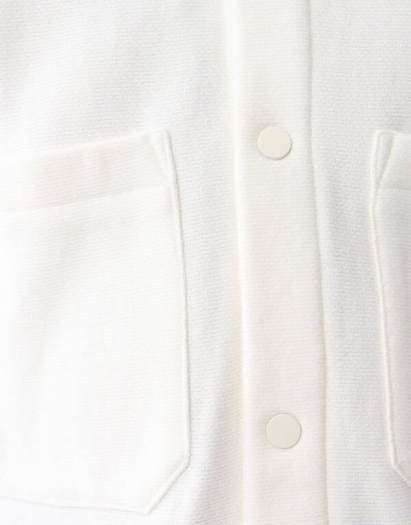 Pique Overshirt Gebroken Wit SHOEBY MEN