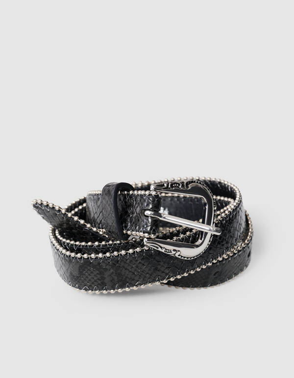 Croco Riem Donkergrijs SHOEBY ACCESSOIRES